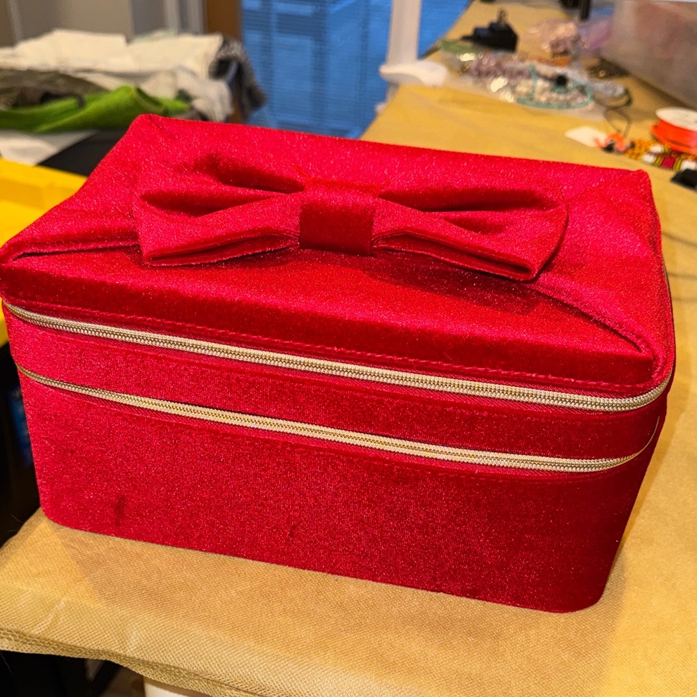 Estee Lauder Red Travel Bag